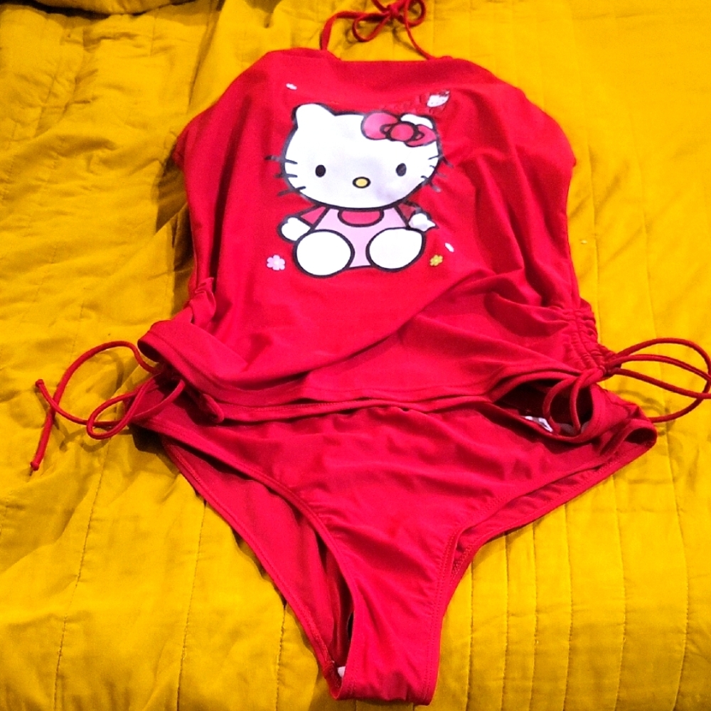 Red Hello Kitty Swimsuit Tankini. Brand New, Never Worn